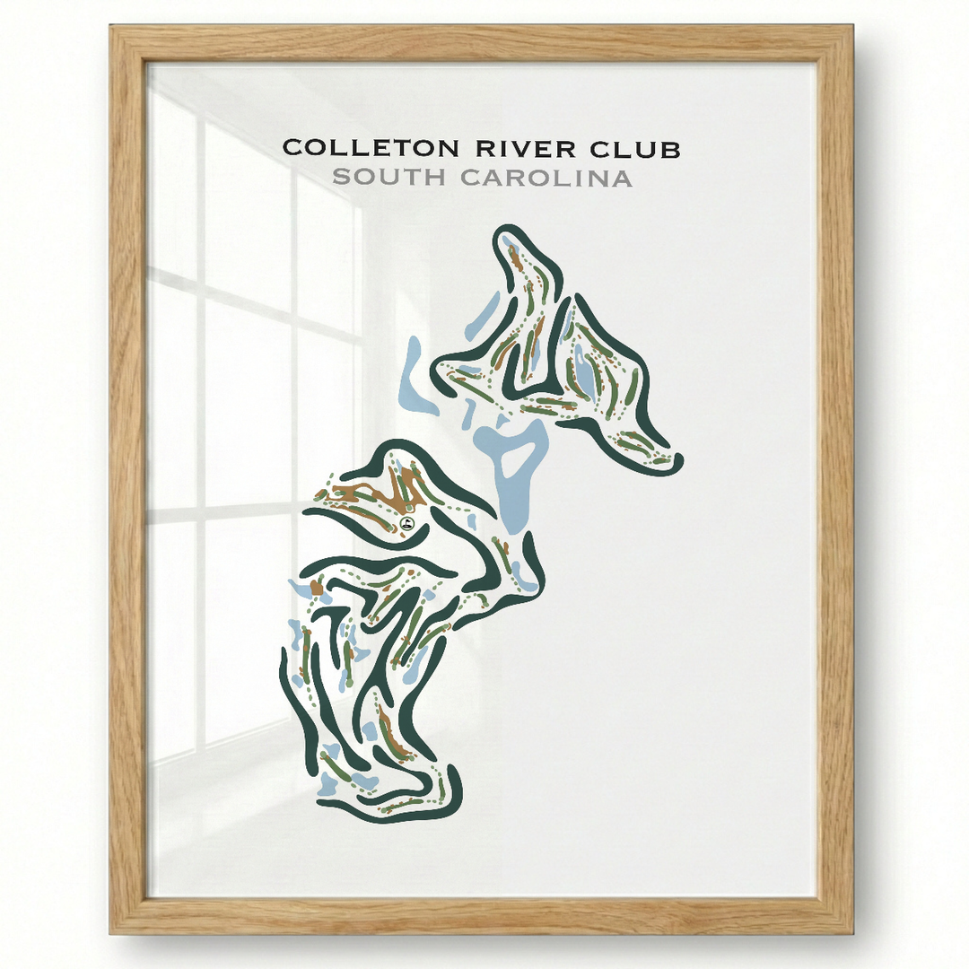 Colleton River Club, South Carolina - Printed Golf Course