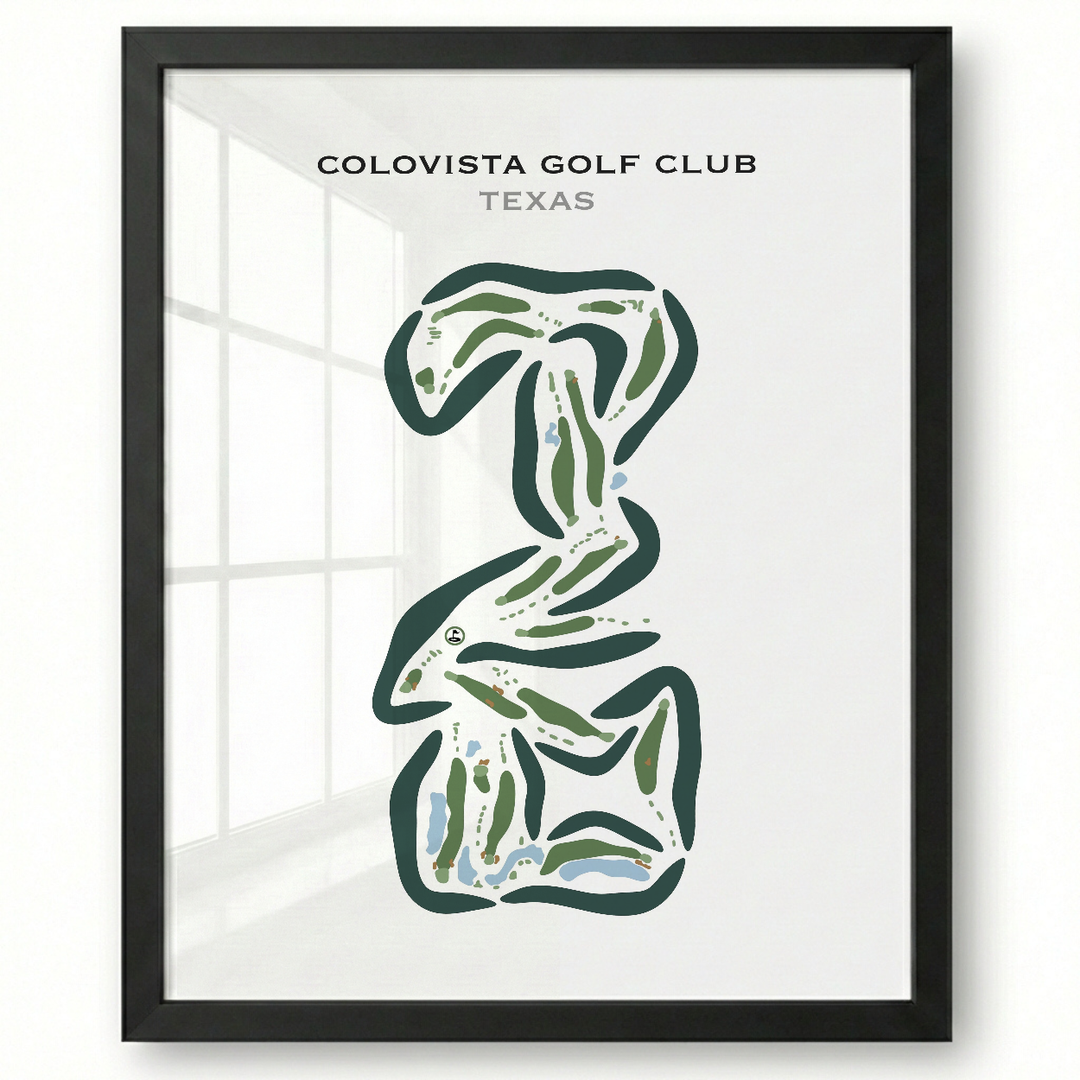 ColoVista Golf Club, Texas - Printed Golf Courses