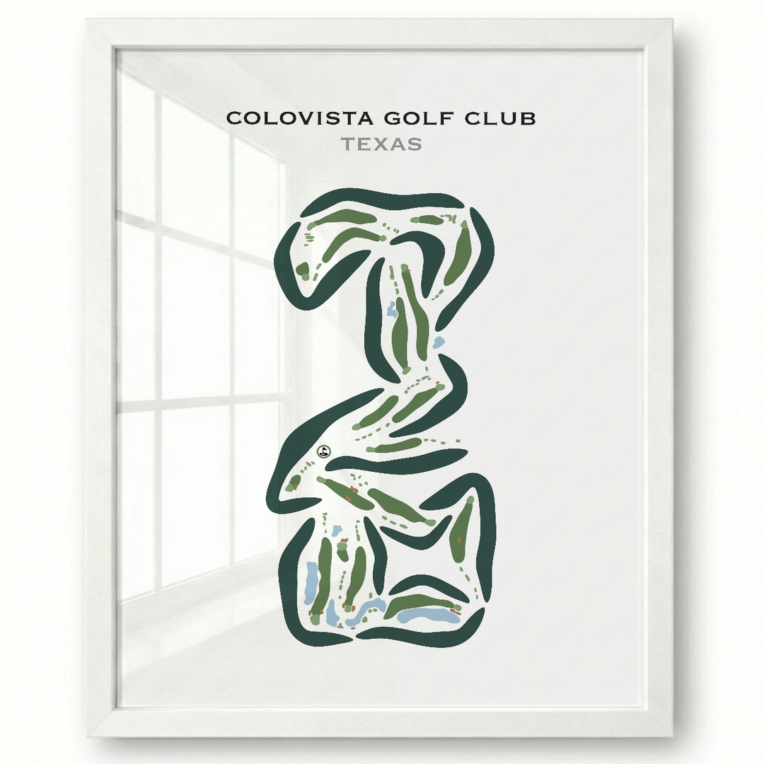 ColoVista Golf Club, Texas - Printed Golf Courses