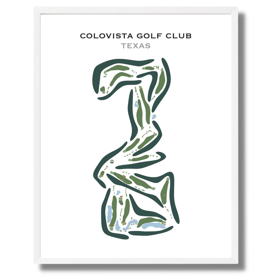 ColoVista Golf Club, Texas - Printed Golf Course