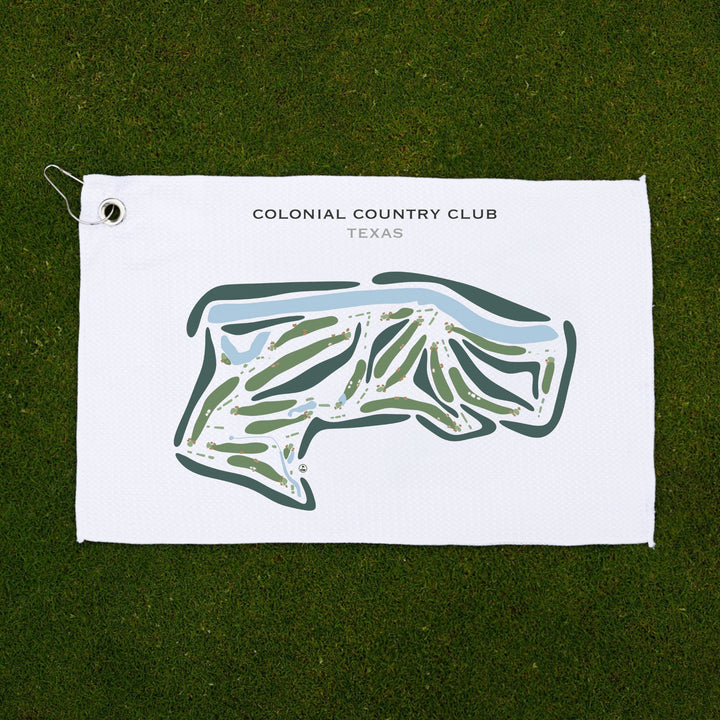 Colonial Country Club, Texas - Printed Golf Courses