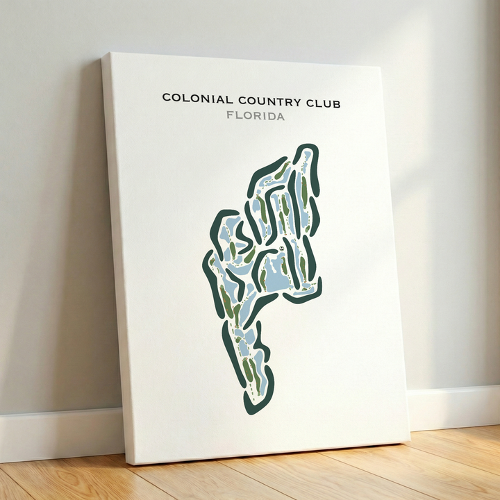 Colonial Country Club, Florida - Printed Golf Courses
