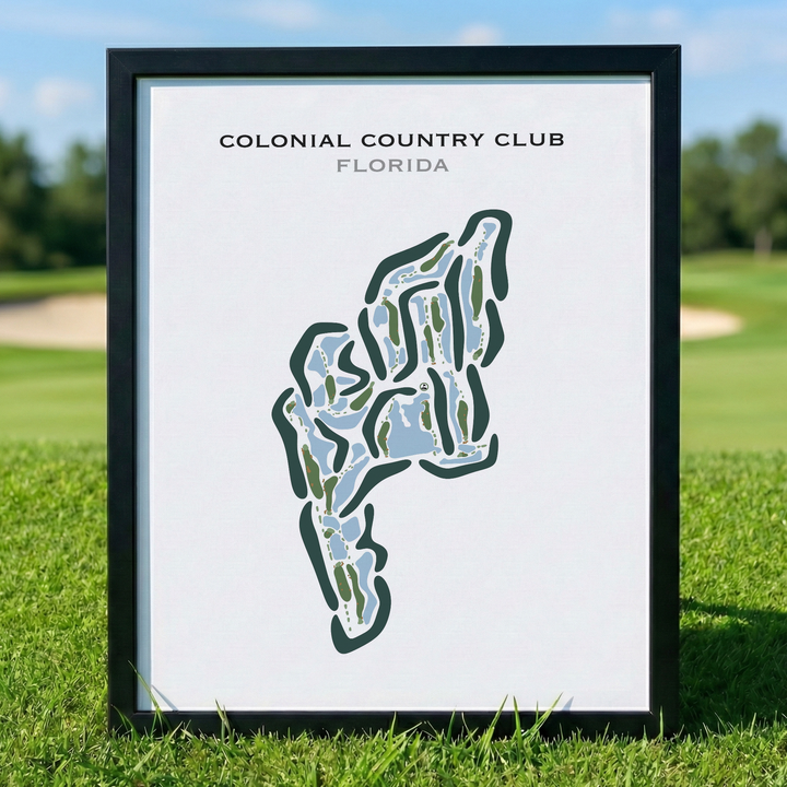Colonial Country Club, Florida - Printed Golf Courses