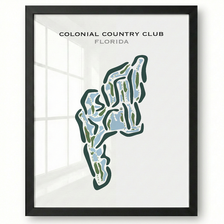 Colonial Country Club, Florida - Printed Golf Courses