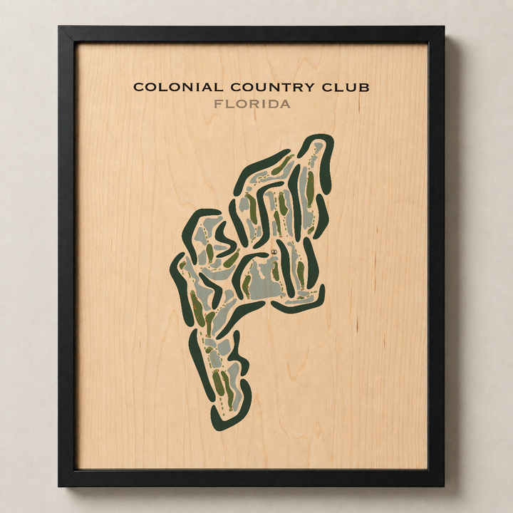 Colonial Country Club, Florida - Printed Golf Courses