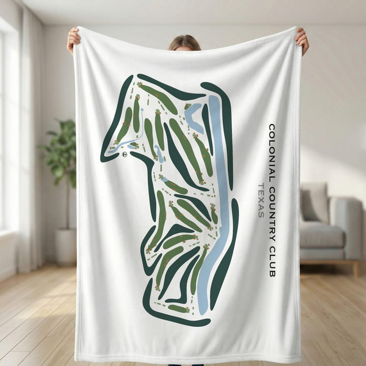 Colonial Country Club, Texas - Printed Golf Courses