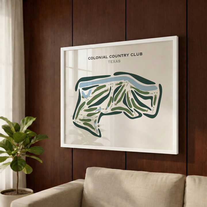 Colonial Country Club, Texas - Printed Golf Courses