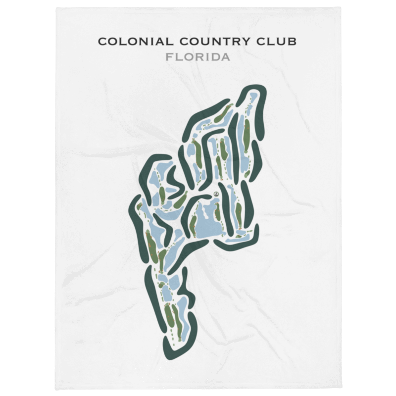 Colonial Country Club, Florida - Printed Golf Courses