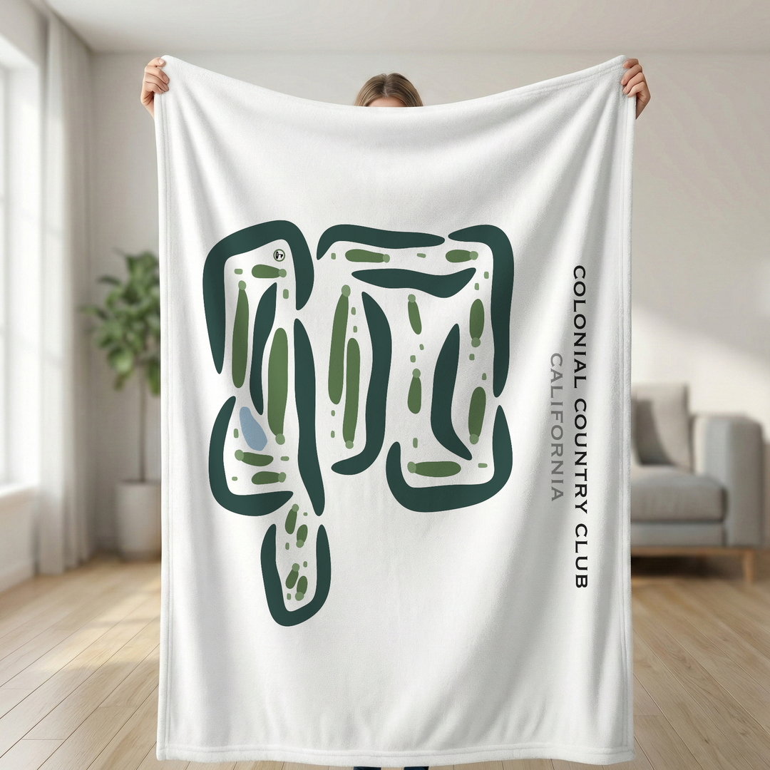 Colonial Country Club, California - Printed Golf Courses
