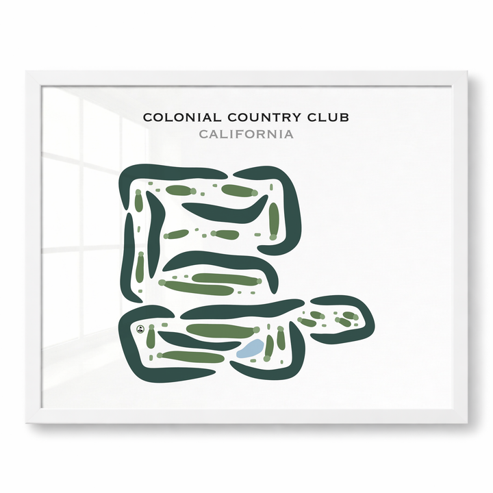 Colonial Country Club, California - Printed Golf Courses