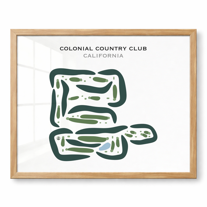 Colonial Country Club, California - Printed Golf Courses