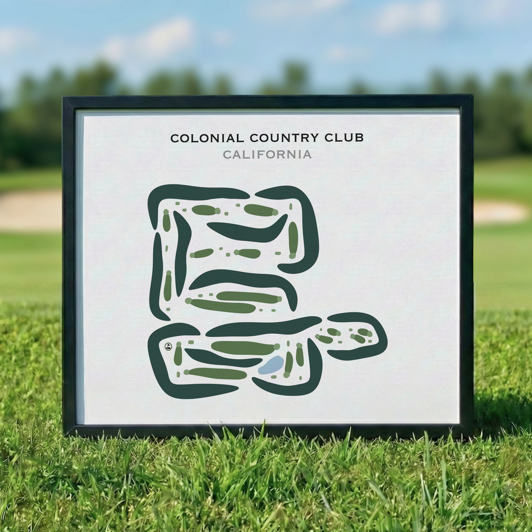 Colonial Country Club, California - Printed Golf Courses