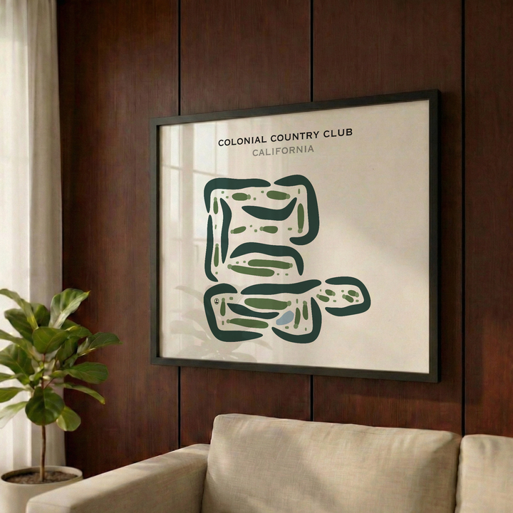Colonial Country Club, California - Printed Golf Courses