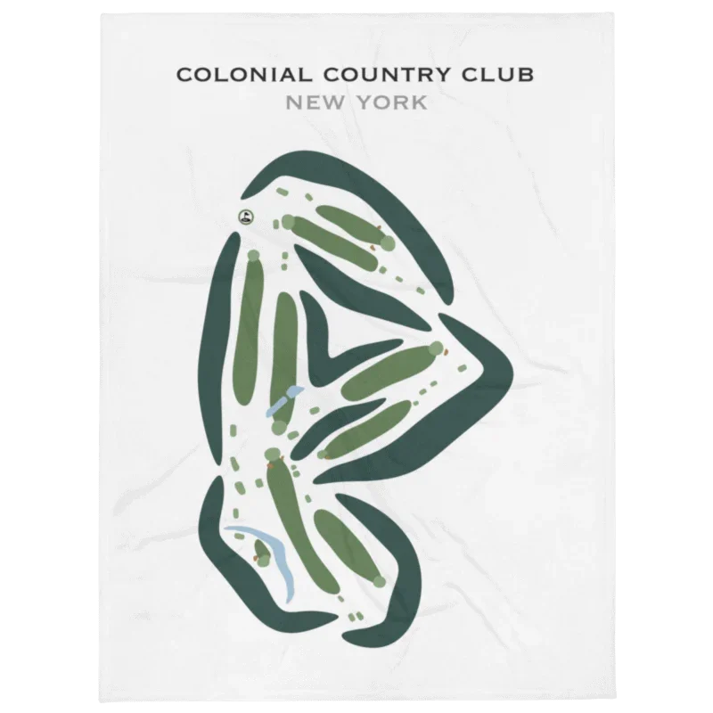 Colonial Country Club, Tannersville, New York  - Printed Golf Courses