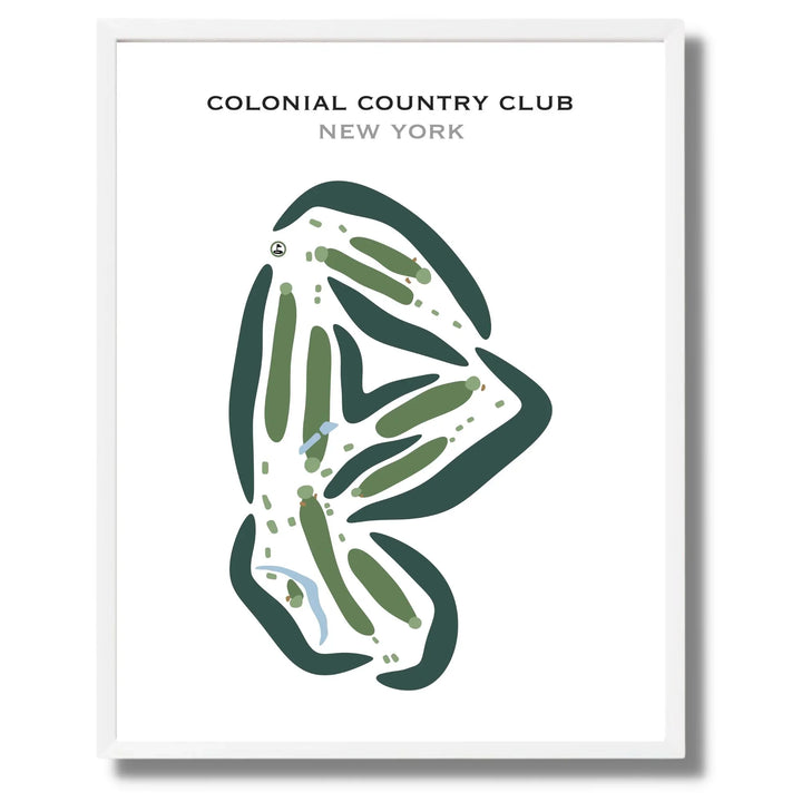 Colonial Country Club, Tannersville, New York  - Printed Golf Courses