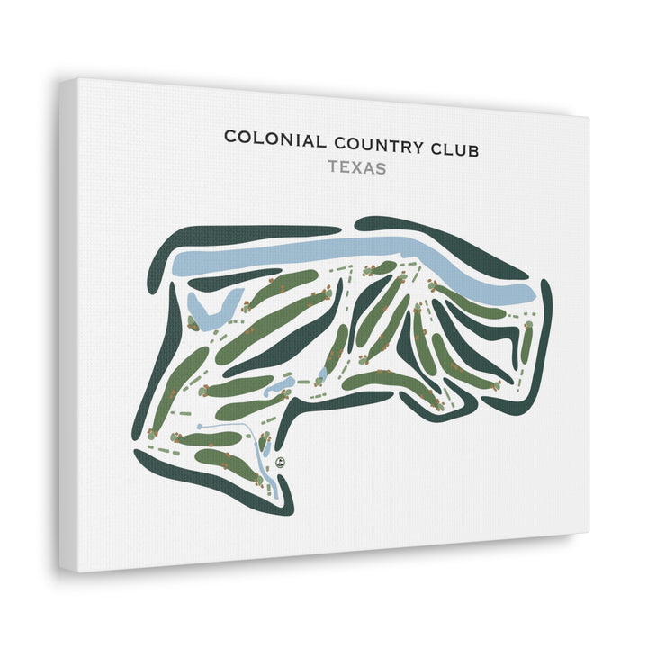 Colonial Country Club, Texas - Printed Golf Courses