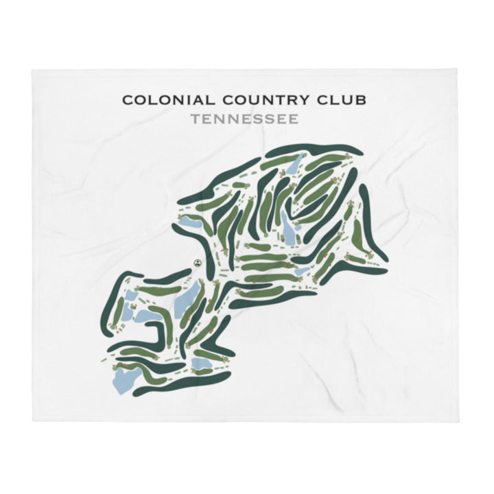 Colonial Country Club, Tennessee - Printed Golf Courses