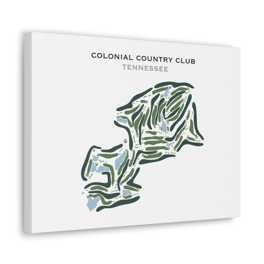 Colonial Country Club, Tennessee - Printed Golf Courses