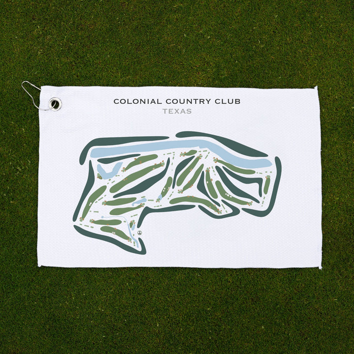 Colonial Country Club, Texas - Printed Golf Courses