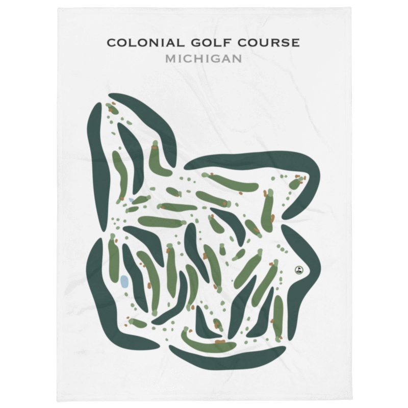 Colonial Golf Course, Michigan - Printed Golf Courses