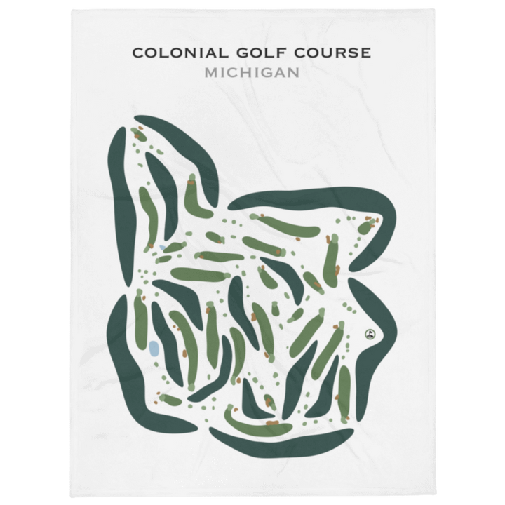 Colonial Golf Course, Michigan - Printed Golf Courses