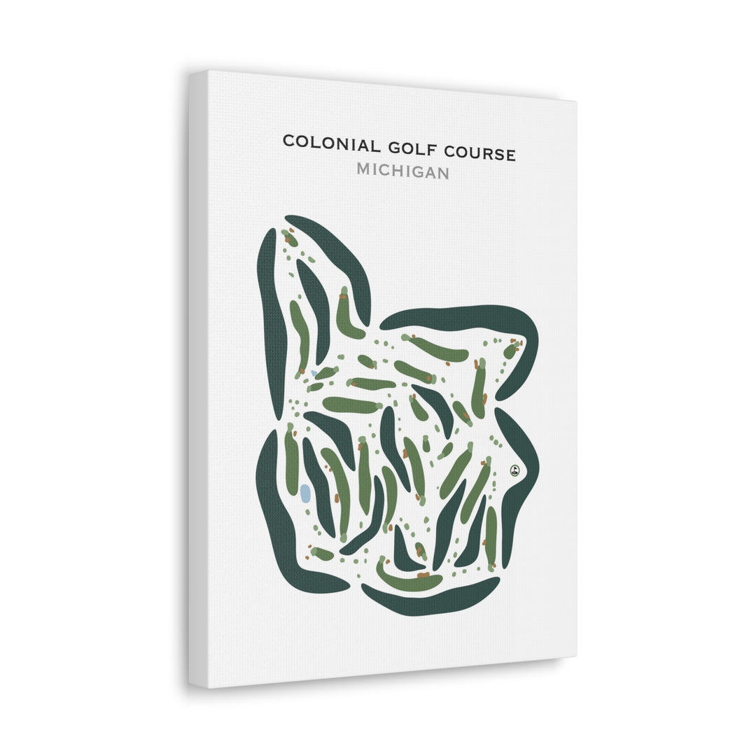 Colonial Golf Course, Michigan - Printed Golf Courses