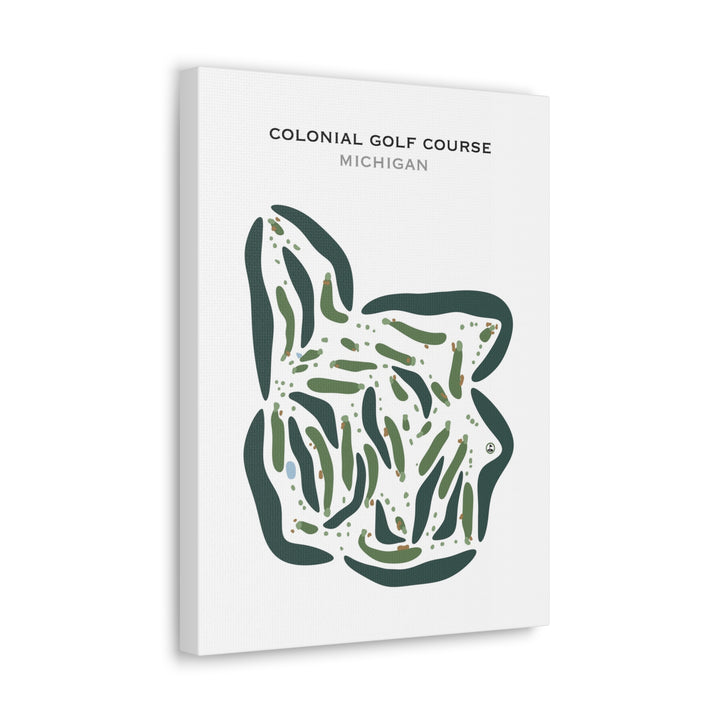 Colonial Golf Course, Michigan - Printed Golf Courses