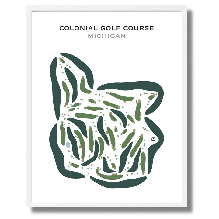 Colonial Golf Course, Michigan - Printed Golf Courses