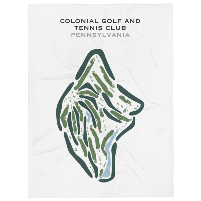 Colonial Golf and Tennis Club, Pennsylvania - Printed Golf Courses