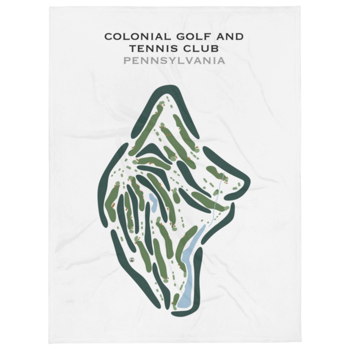 Colonial Golf and Tennis Club, Pennsylvania - Printed Golf Courses