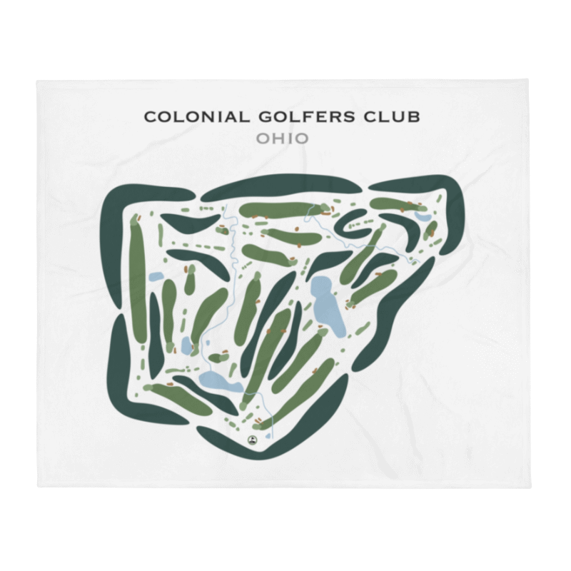 Colonial Golfers Club, Ohio - Printed Golf Courses