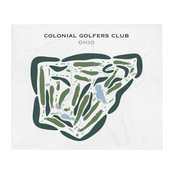 Colonial Golfers Club, Ohio - Printed Golf Courses