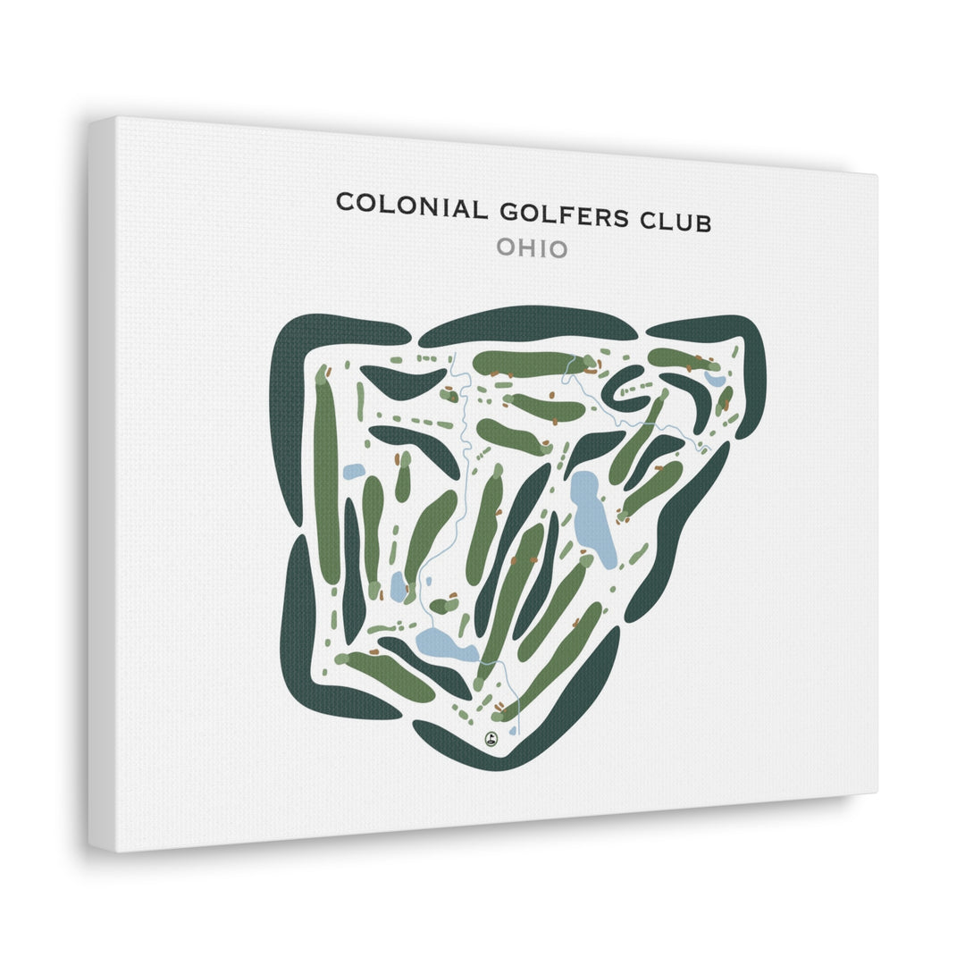 Colonial Golfers Club, Ohio - Printed Golf Courses