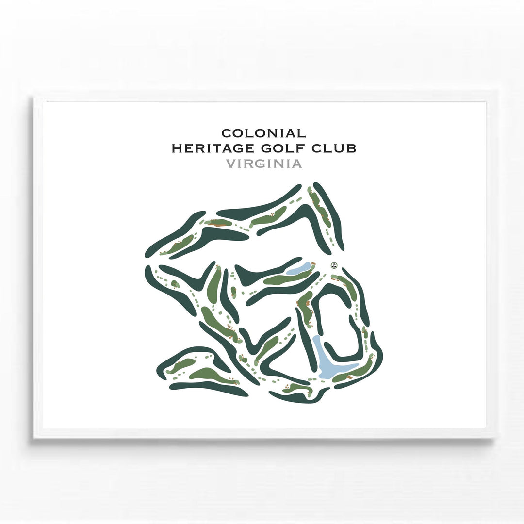 Colonial Heritage Golf Club, Virginia - Printed Golf Course