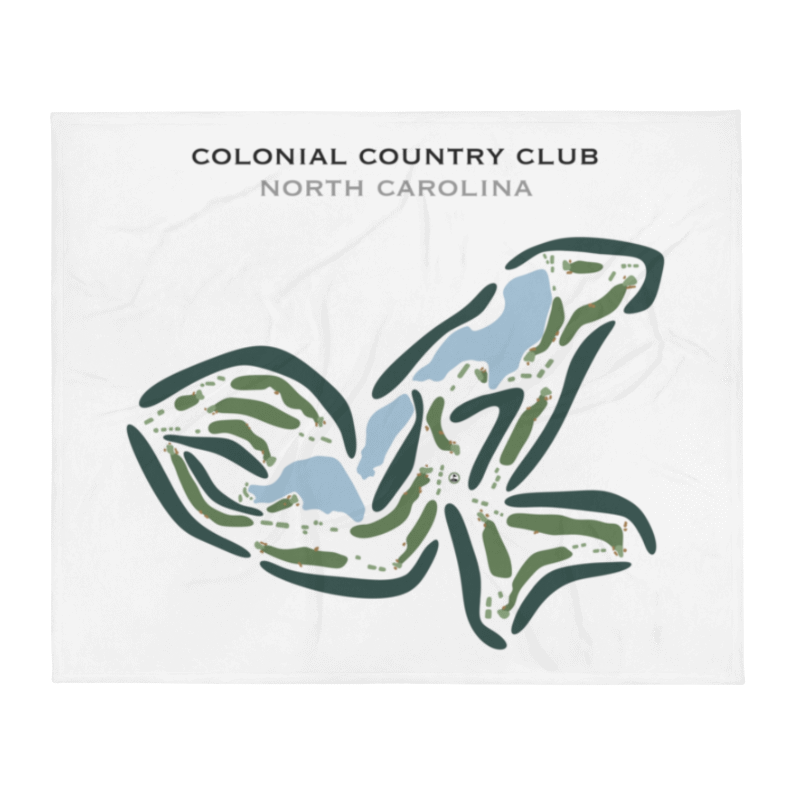 Colonial Country Club, North Carolina - Printed Golf Courses