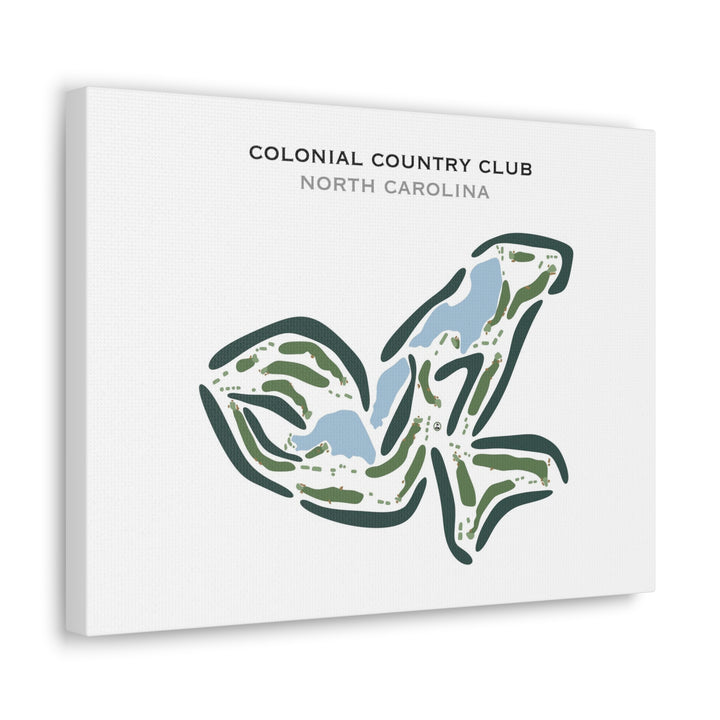 Colonial Country Club, North Carolina - Printed Golf Courses