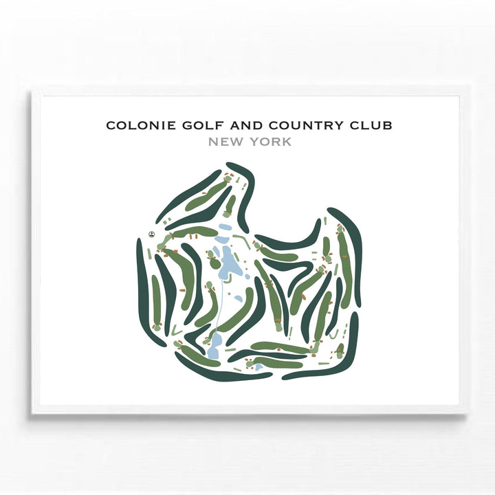 Colonie Golf & Country Club, New York - Printed Golf Course