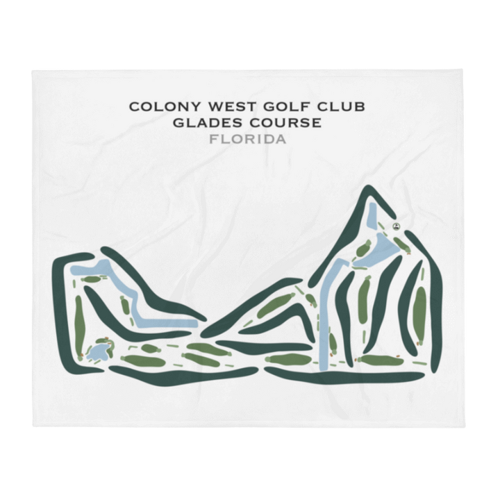 Colony West Golf Club - Glades Course, Florida - Printed Golf Courses