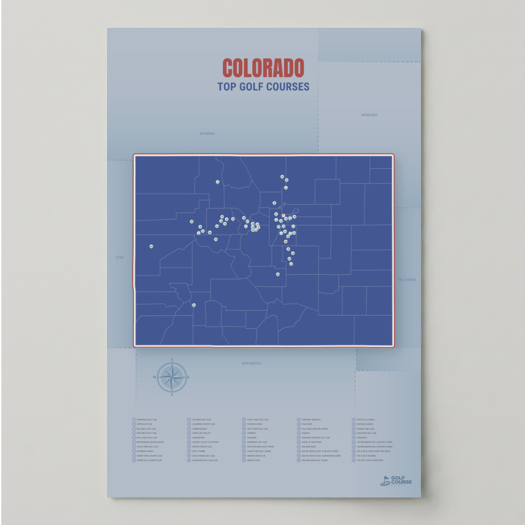 Map of Colorado Golf Courses