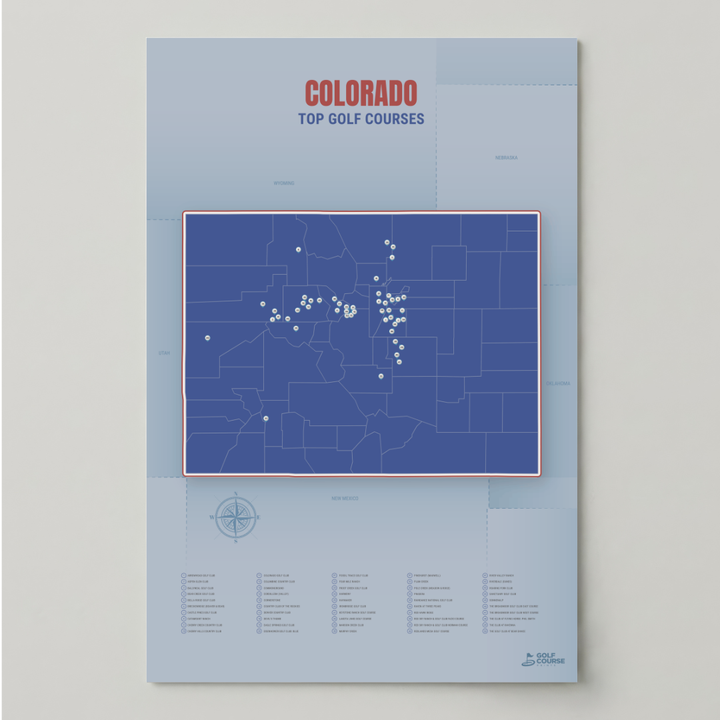 Map of Colorado Golf Courses