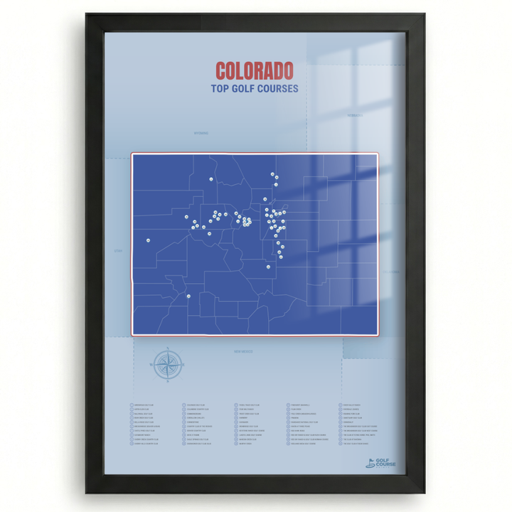 Map of Colorado Golf Courses