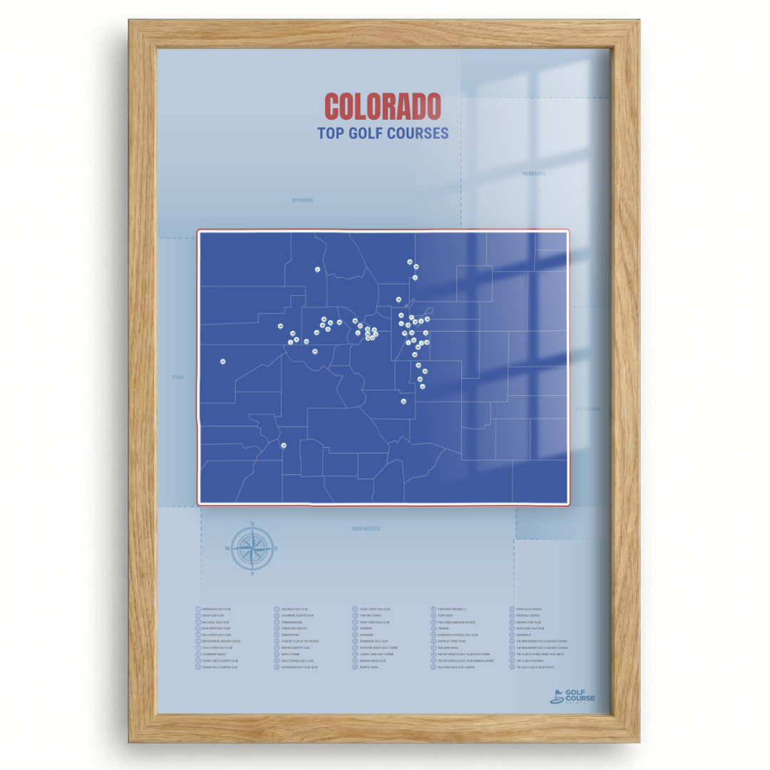 Map of Colorado Golf Courses