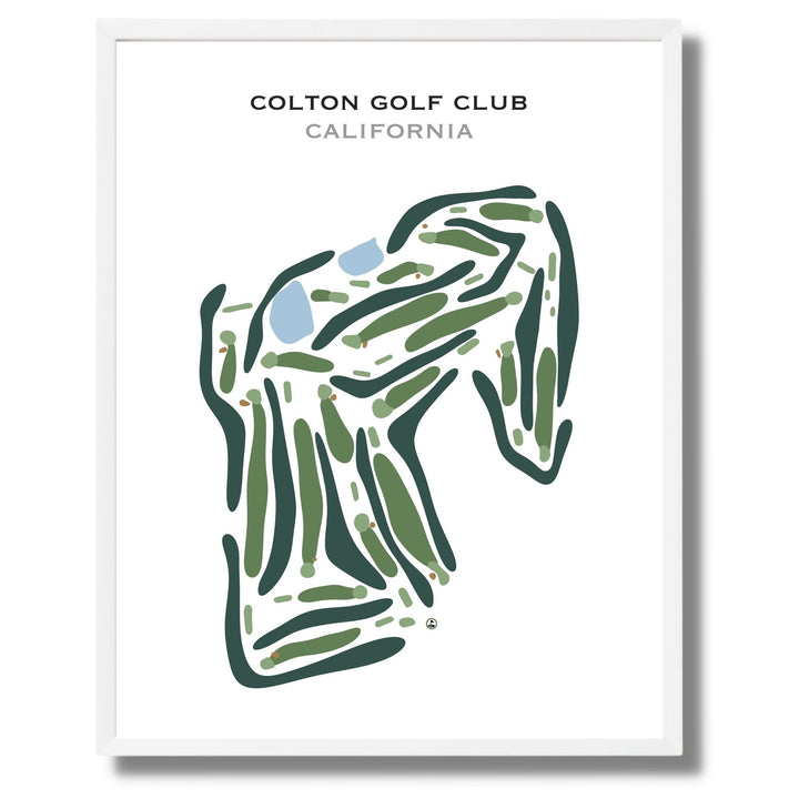 Colton Golf Club, California - Printed Golf Course