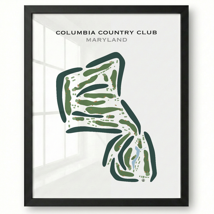 Columbia Country Club, Maryland - Printed Golf Courses