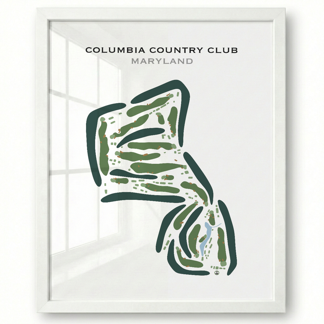 Columbia Country Club, Maryland - Printed Golf Courses
