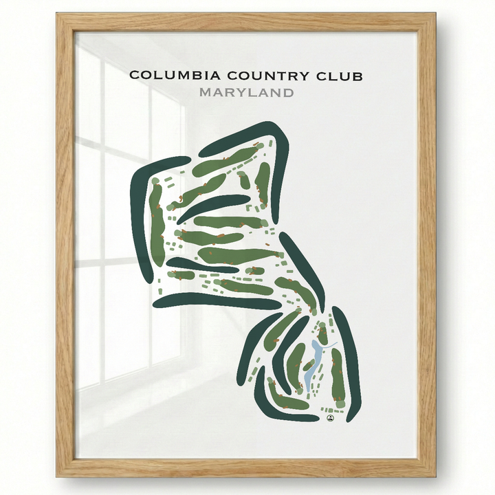 Columbia Country Club, Maryland - Printed Golf Courses