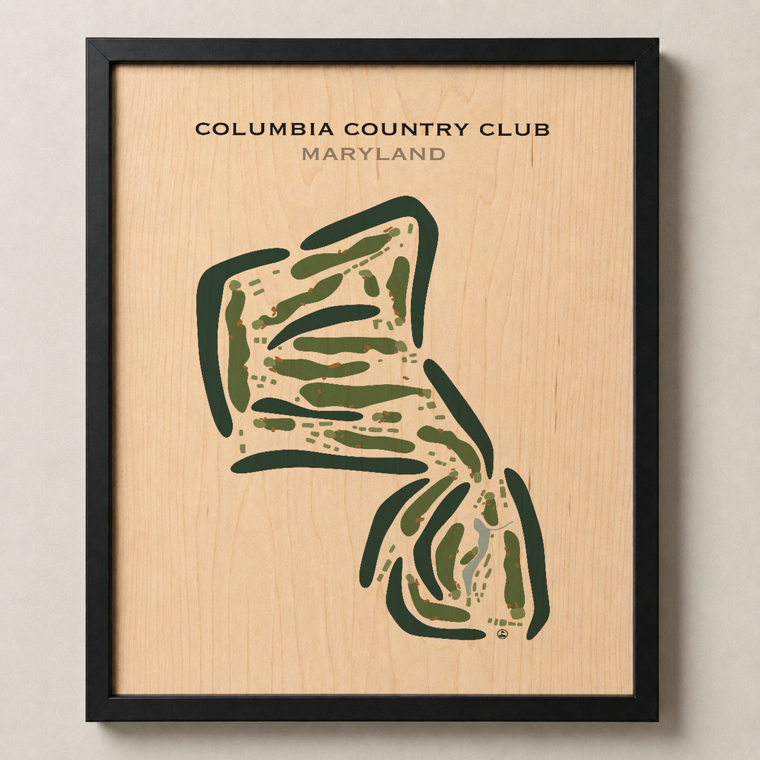 Columbia Country Club, Maryland - Printed Golf Courses