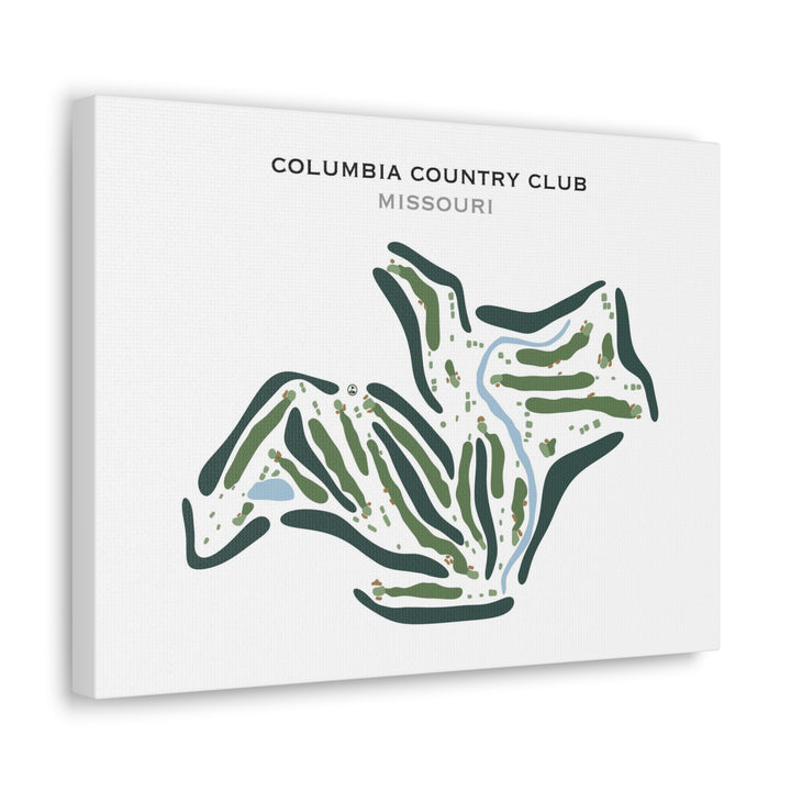 Columbia Country Club, Missouri - Printed Golf Course
