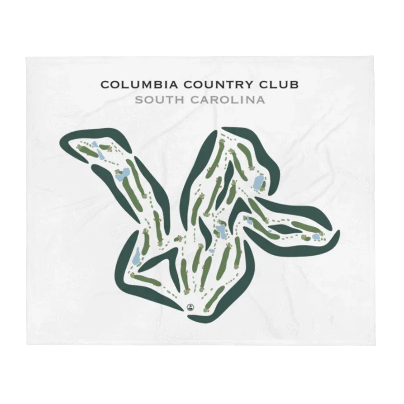 Columbia Country Club, South Carolina - Printed Golf Course