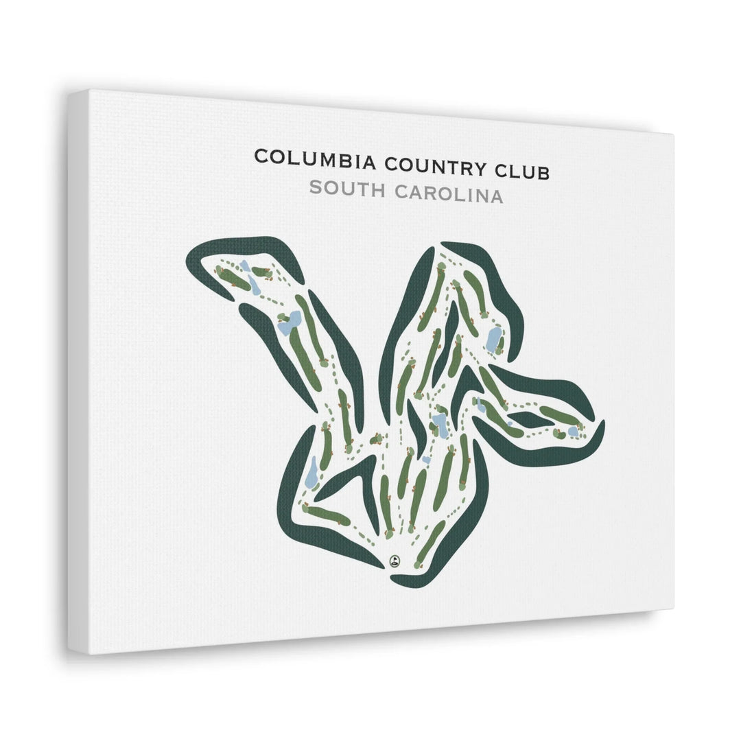 Columbia Country Club, South Carolina - Printed Golf Course
